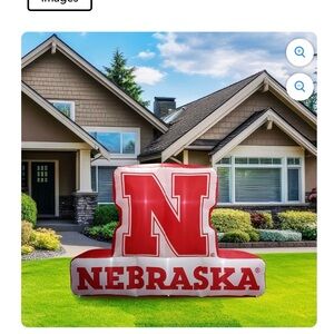 Logo Brands Nebraska Cornhuskers Pre-Lit 7'x10' Team Inflatable